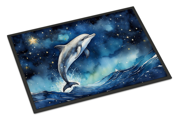 Dolphin in a Starry Sea Doormat 24H X 36W DAC7667 product image at NuMercy