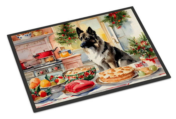 Norwegian Elkhound Christmas Cookies Doormat 24H X 36W DAC3857 product image at NuMercy