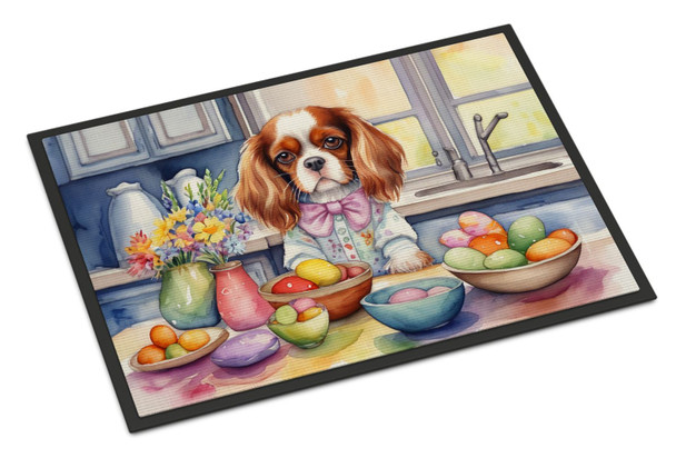 Decorating Easter Cavalier Spaniel Doormat 24H X 36W DAC6784 product image at NuMercy