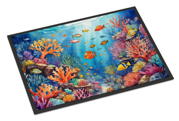 Coral and Fish Doormat 24H X 36W product image at NuMercy