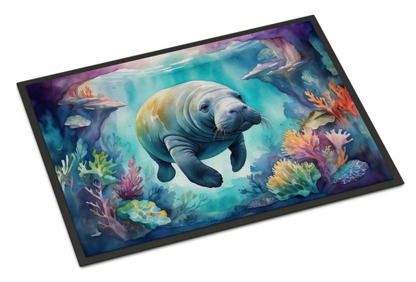 Manatee in a Dreamscape Doormat 24H X 36W product image at NuMercy