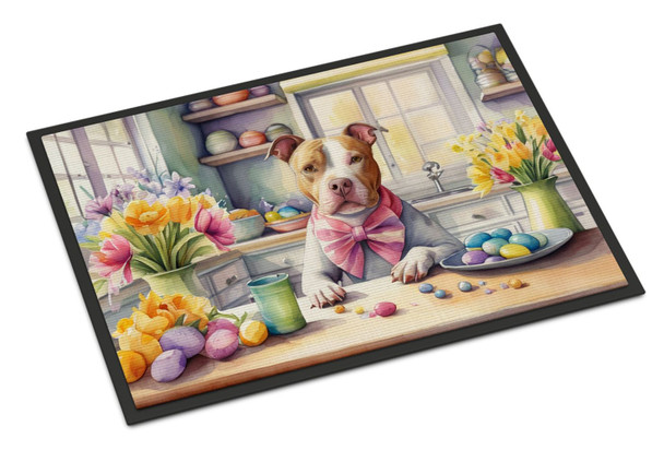 Decorating Easter Pit Bull Terrier Doormat 24H X 36W DAC6869 product image at NuMercy