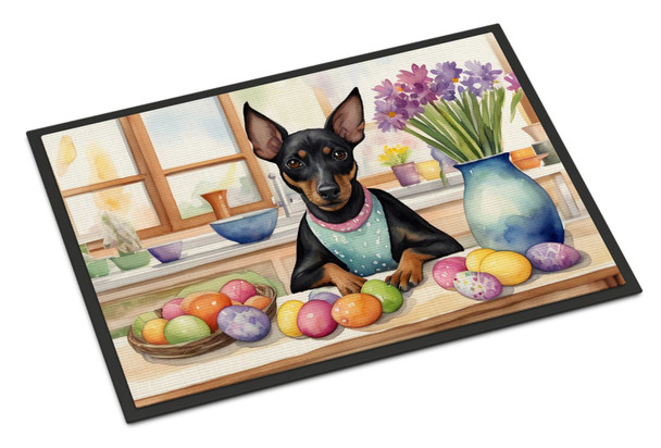 Decorating Easter Manchester Terrier Doormat 24H X 36W product image at NuMercy