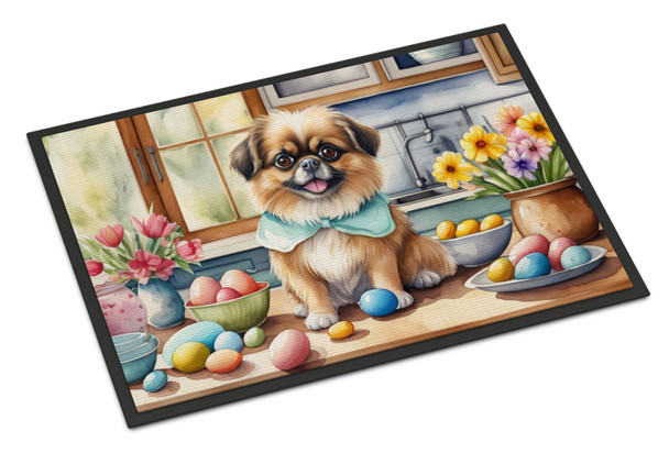 Decorating Easter Tibetan Spaniel Doormat 24H X 36W product image at NuMercy