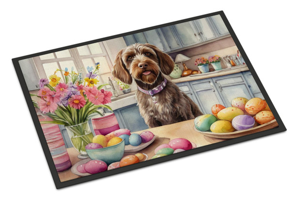 Decorating Easter Wirehaired Pointing Griffon Doormat 24H X 36W product image at NuMercy