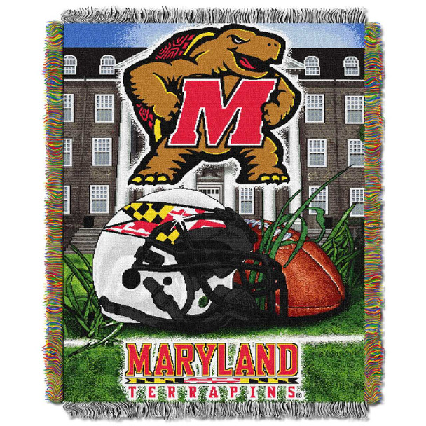 Maryland Terps Home Field Advantage Woven Tapestry Throw