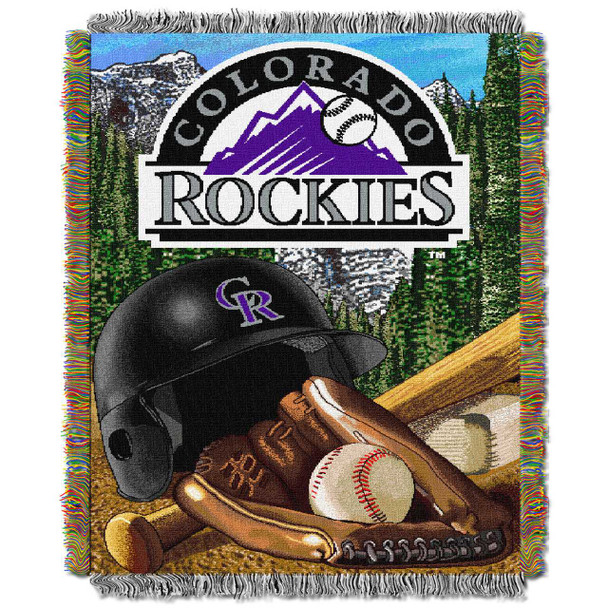 Colorado Rockies MLB Home Field Advantage Woven Tapestry Throw