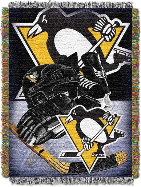 Pittsburgh Penguins NHL Home Ice Advantage Woven Tapestry Throw