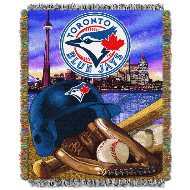 Toronto Blue Jays MLB Home Field Advantage Woven Tapestry Throw