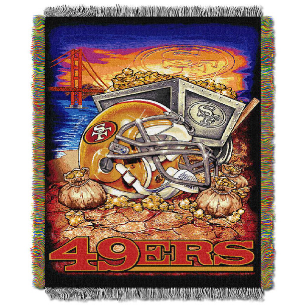 San Francisco 49ers NFL Home Field Advantage Woven Tapestry Throw