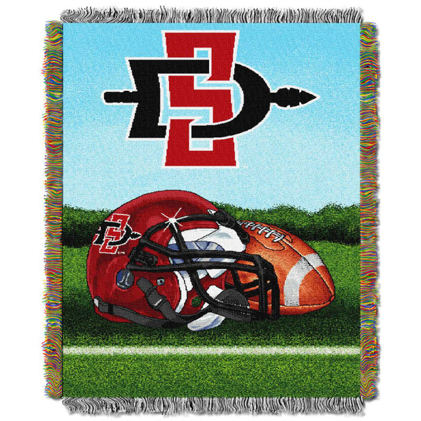 Cal State San Diego Aztecs Home Field Advantage Woven Tapestry Throw