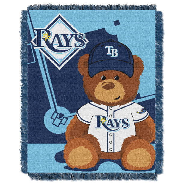 Tampa Bay Rays MLB Field Bear Baby Woven Jacquard Throw