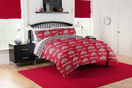 Ohio State University Buckeyes Rotary Queen Bed in a Bag Set