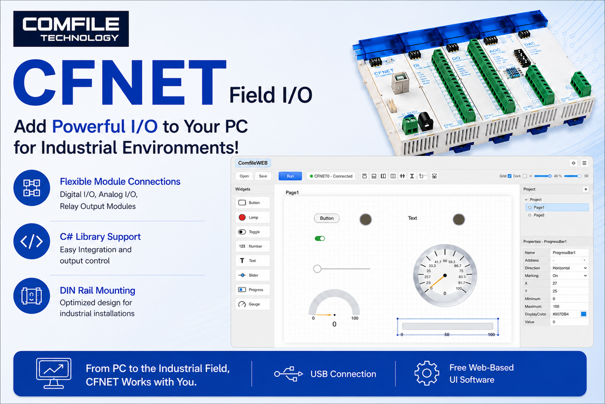 [Coming Soon] Control Your Field from Any Browser: Introducing ComfileWEB, a Free Web-Based HMI