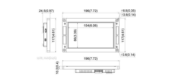 ComfileHMI Dimension