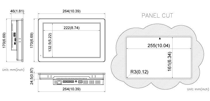 ComfileHMI Dimension