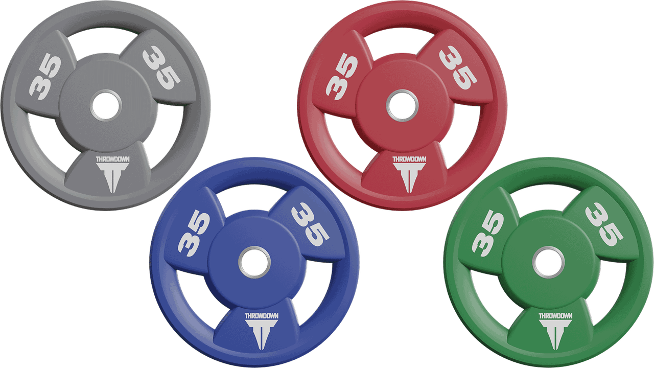 Shop the Throwdown Urethane Olympic Plates - Treadmill Outlet