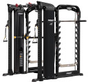 The Mi7Smith Functional Training System is a completely innovative home gym that maximizes space by combining the MiSmith Dual Action Smith