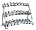Hoist Fitness CF-3462-3 3-Tier Beauty Bell Rack - Strength Training