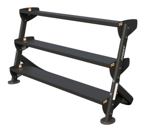 Hoist Fitness HF-5461-Opt-60 60" Dumbbell Rack With Opt (3Rd-Tier) - Strength Training Hoist Fitness HF-5461-Opt-60 60" Dumbbell Rack With Opt (3Rd-Tier) - Strength Training