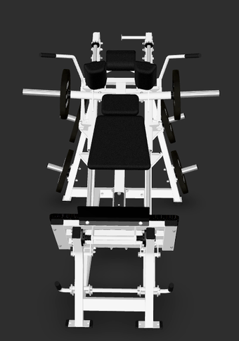 Life Fitness Hammer Strength Plate-Loaded Linear Hack Squat - Outlet