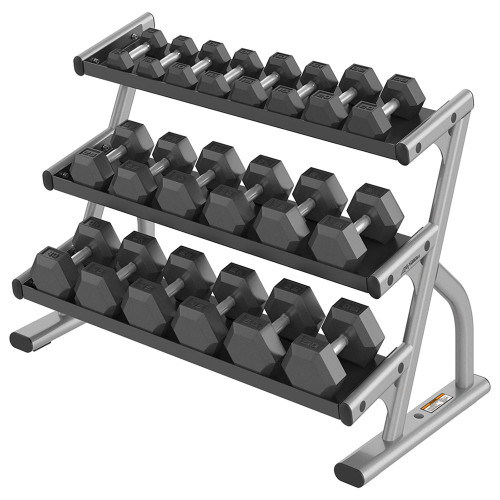 Life Fitness Rubber Hex Dumbbell Sets