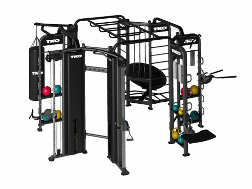 Tko Strength Stretching+Boxing+Rebounder+Cables Station