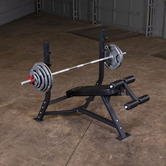 Body Solid Pro Clubline Decline Olympic Bench - Strength Training