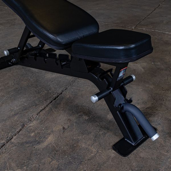 Body Solid Pro Clubline Adjustable Bench (Black) - Strength Training