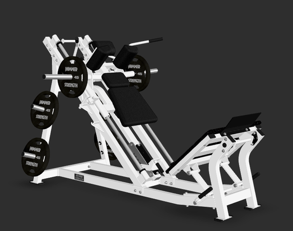 Life Fitness Hammer Strength Plate-Loaded Linear Hack Squat - Outlet