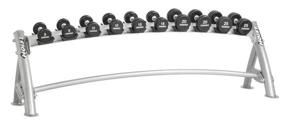 Hoist Fitness CF-3461-1 1-Tier Dumbbell Rack - Strength Training