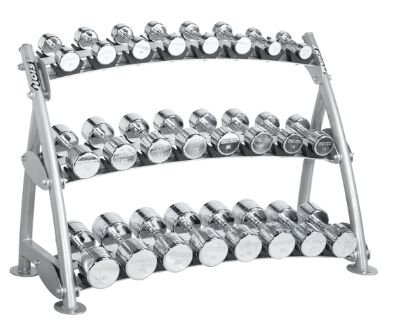 Hoist Fitness CF-3462-3 3-Tier Beauty Bell Rack - Strength Training
