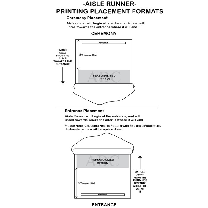 Personalized Contemporary Monogram Aisle Runner The Abby Smith Brands