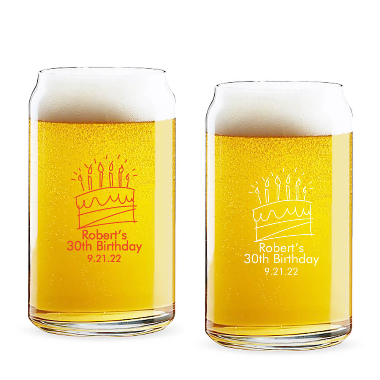 Wholesale Custom Logo 16oz Clear Beer Can Glass Tumbler with Lid