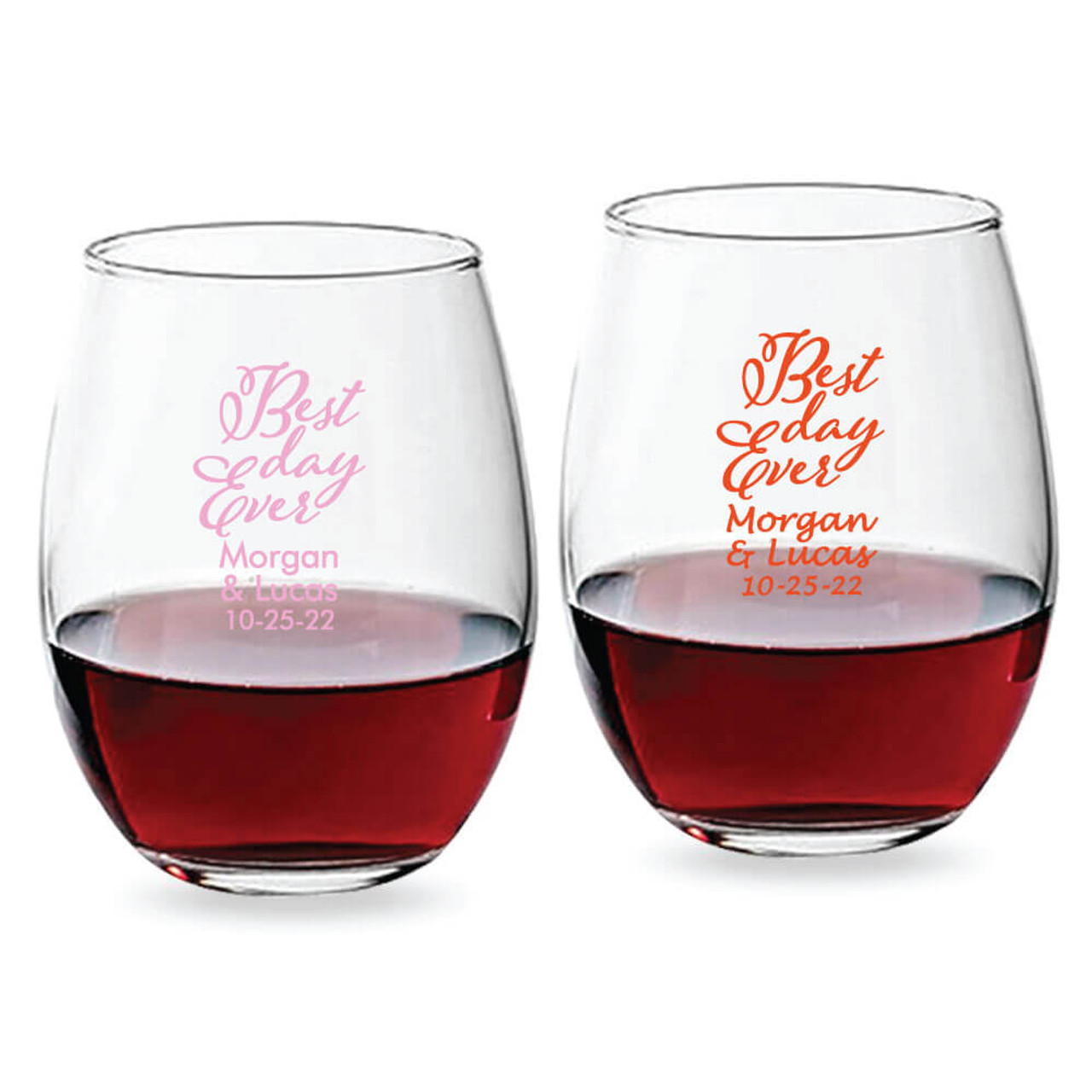 16.5 oz Stemless Red Wine Glass -Set of 2