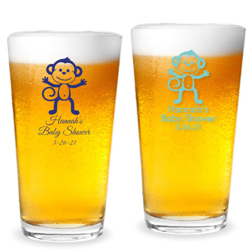 CUSTOM DESIGN - 16oz Beer Can Glass – Monkeyfly Memories