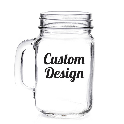 Blank Personalized 16 oz Mason Jar Mug