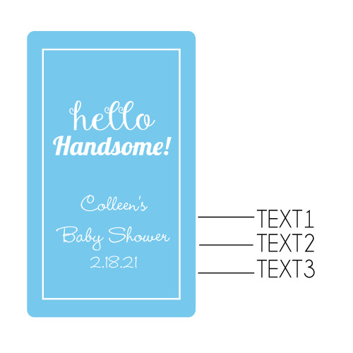 Hello Handsome Playing Cards with Personalized Stickers