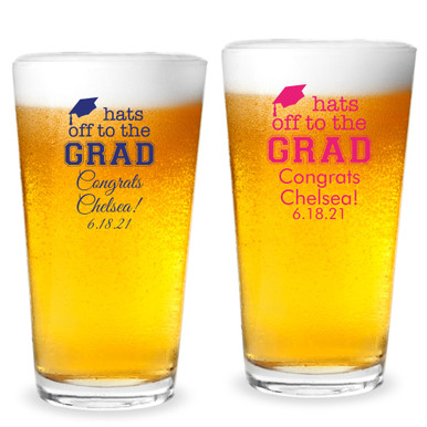 Personalized Graduation Beer Mug Glass