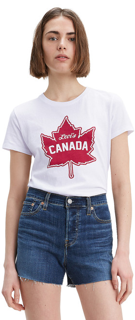 Canada Maple Leaf Tee Whi|Canada Maple Leaf Tee Whi|PRI