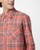 Ridge Plaid-Burnt Sienna |Crête tartan orange Sienn