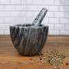 RSVP Grey Marble Mortar and Pestle