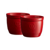 Emile Henry 2-Piece Medium Ramekin Set in Burgundy
