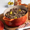 Le Creuset Cast Iron Oval Dutch Oven in Flame
