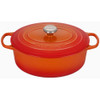 Le Creuset Cast Iron Oval Dutch Oven in Flame