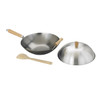 Helen's Asian Kitchen Carbon Steel Stir Fry Pan with Lid