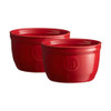 Emile Henry 2-Piece Small Ramekin Set in Burgundy