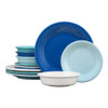 Fiesta 12-Piece Coastal Blues Mixed Colors Classic Set
