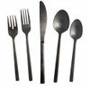 Fortessa Arezzo Brushed Black 20-Piece Flatware Set