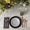 Fortessa Heirloom Dinner Plates in Charcoal